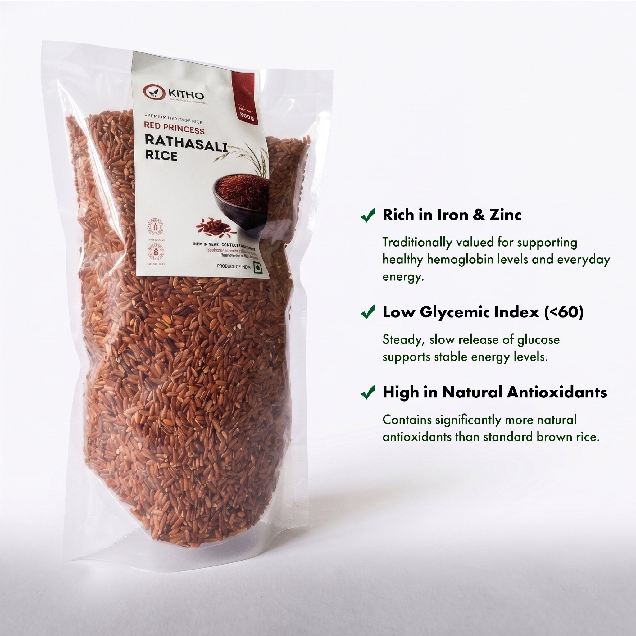 Rathasali Rice – Traditional Unpolished Red Rice