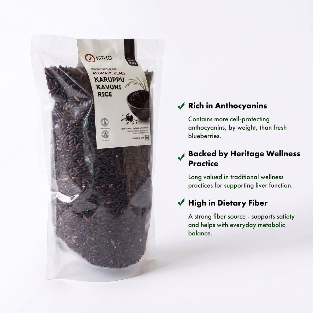 Karuppu Kavuni Rice – Traditional Black Rice