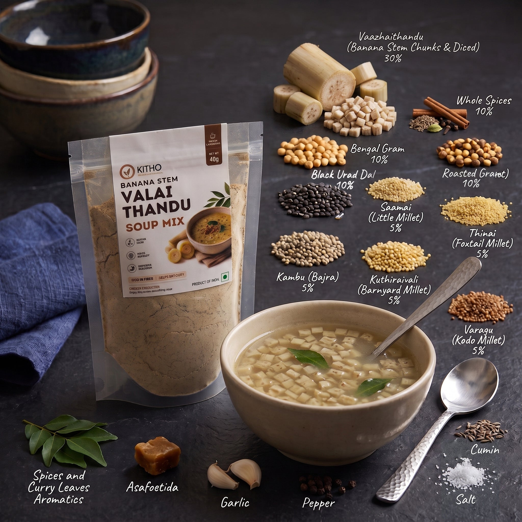 Valai Thandu (Banana Stem) Soup Mix